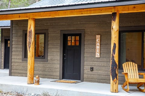 Front door with covered porch 