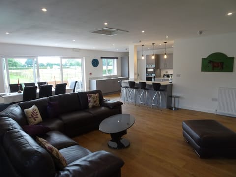 The spacious living area