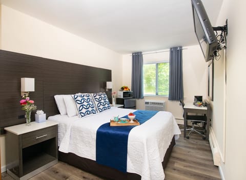 Standard Room, 1 Queen Bed, Non Smoking | Desk, iron/ironing board, free cribs/infant beds, free WiFi