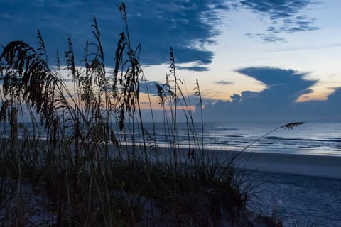 Sunrise and sunset is the best time at the beach.