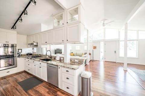 Kitchen opens up into the Great Room