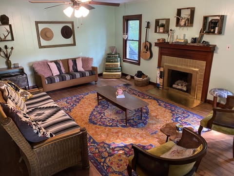 Large living room. Couch folds out into a Queen bed