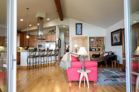 View into the home from the deck