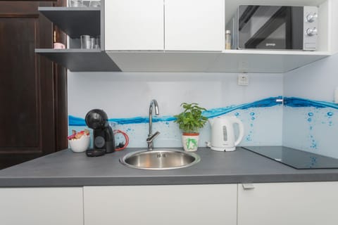 City Studio | Private kitchen | Mini-fridge, microwave, stovetop, espresso maker