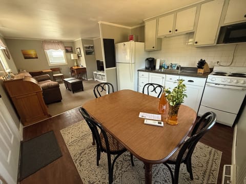 Open concept kitchen and living Open concept kitchen and living room area.