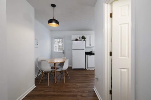 Here is a glimpse of our dining and kitchen area.