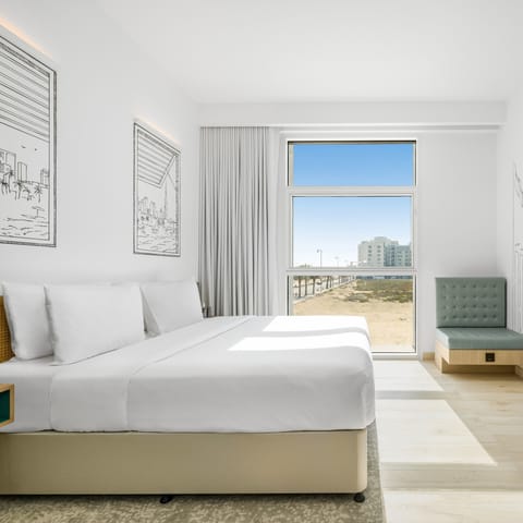 Hypo-allergenic bedding, in-room safe, soundproofing, bed sheets