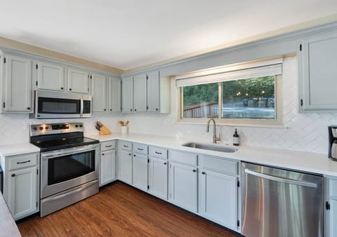 Plenty of countertops.