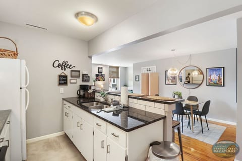 Kitchen, electric stove, no dishwasher, drip coffee maker