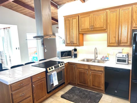 Fully Stocked Kitchen to make Delicious Meals.