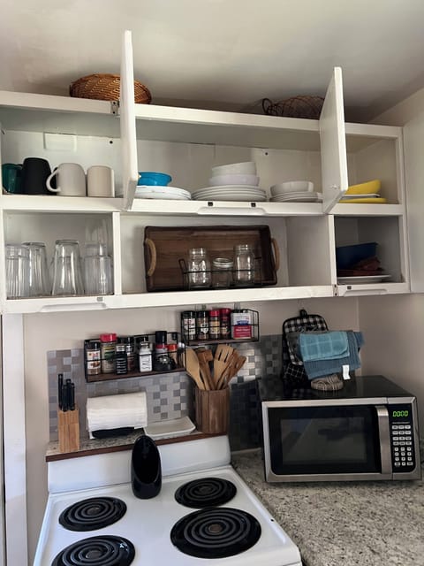 Plates, bowls, glassware.