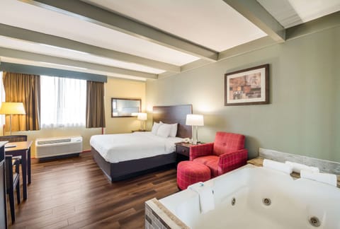 In-room safe, desk, laptop workspace, iron/ironing board