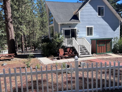 Located on a large corner lot with a large level driveway. 