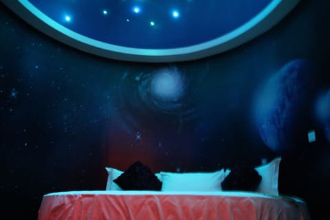 Premium bedding, Select Comfort beds, individually decorated, desk