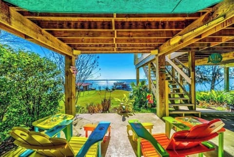 Custom Margaritavilla Chairs overlooking the lake.