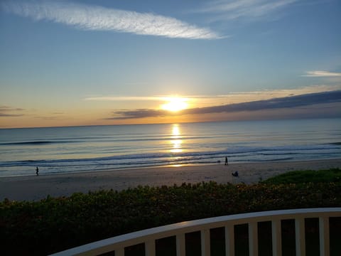 Dawn over a peaceful ocean