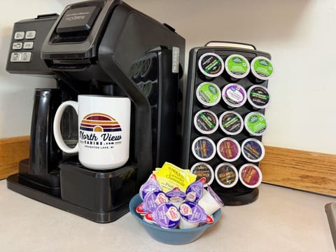 Complimentary starter coffee supplies.