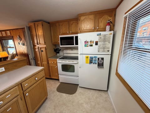 Full kitchen has everything you need to cook wonderful meals.