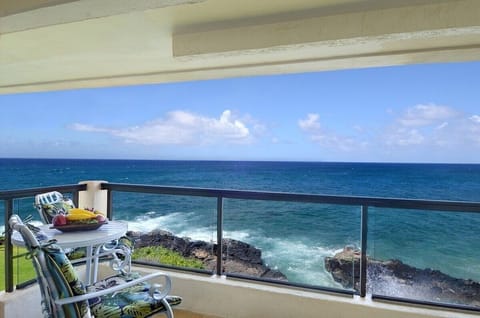 Breathtaking views and crashing waves from the lanai