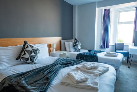 Individually decorated, individually furnished, desk, iron/ironing board