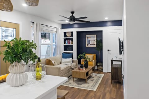 Unwind with a generously sized flat-screen SMARK ROKU TV. 