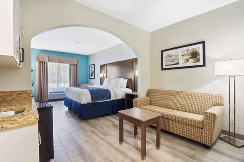 Suite, 1 King Bed, Non Smoking | Desk, blackout drapes, iron/ironing board, cribs (free)