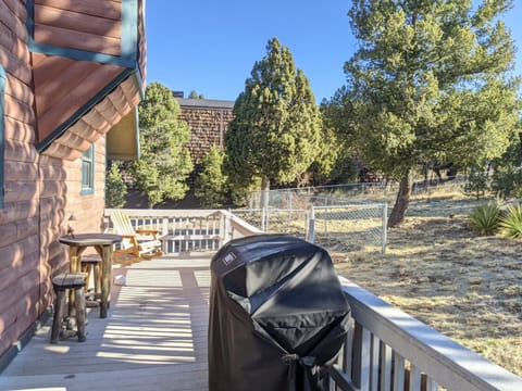 Back deck with grill