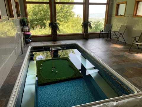 You'll have endless fun in our endless spa that overlooks the Mississippi River!