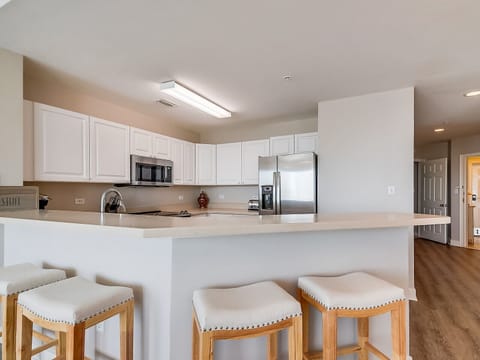 Kitchen with Breakfast Bar at 3102 Sea Crest