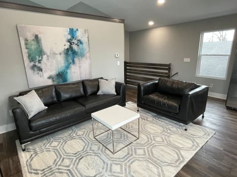 Spacious open concept living room and kitchen