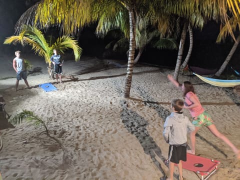 Beach game fun.