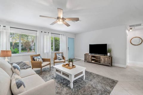 Cozy, furnished living area.  Roku smart TV!