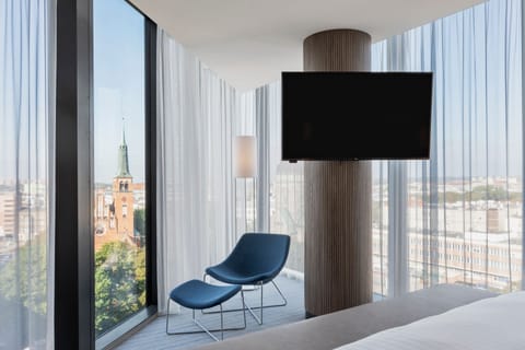 In-room safe, desk, laptop workspace, blackout drapes