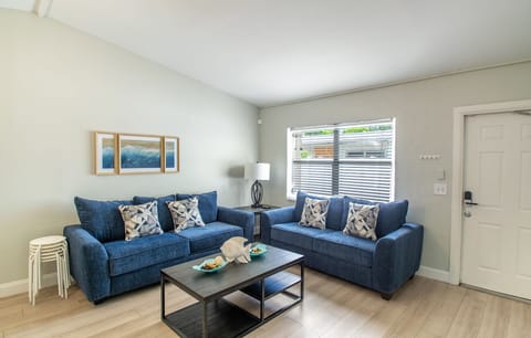 Comfortable Living Room with Queen size Sofa Bed