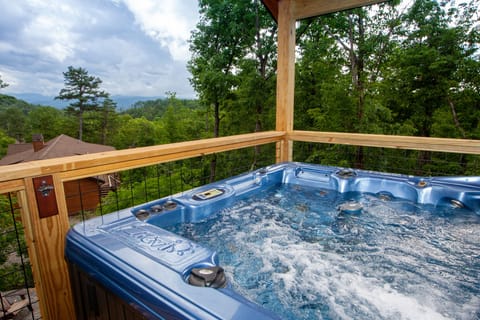 Hot tub views from the top deck!