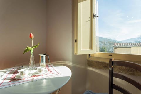 La vista dalla finestra della cucina