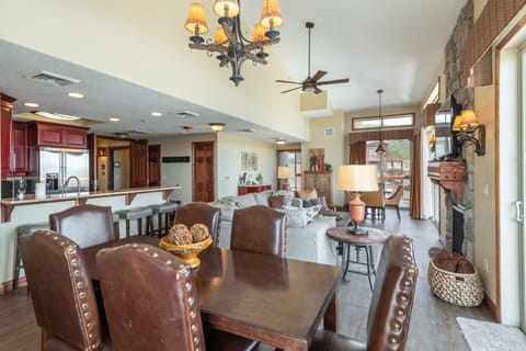 Luxurious dining area.