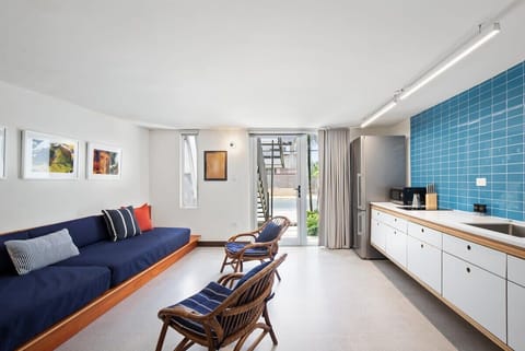Living area along side the kitchen