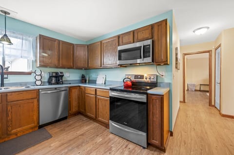 Lots of space and Stainless Appliances.