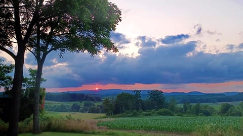 Your sunset view by firepit.