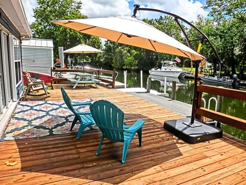 Huge Deck with Some Extra Shade