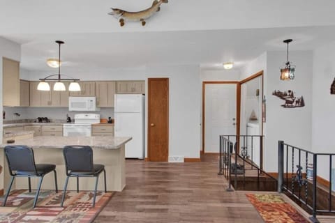 Baby gate provided for spiral staircase entrance