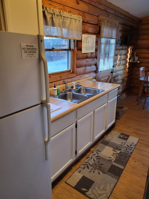 Kitchen with pots, pans, plates, etc