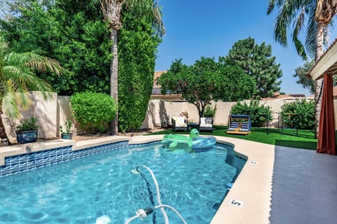 Poolside and kids play area.  Play, swim, lounge, repeat.