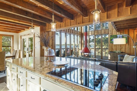 The open floor plan allows everyone to be together!