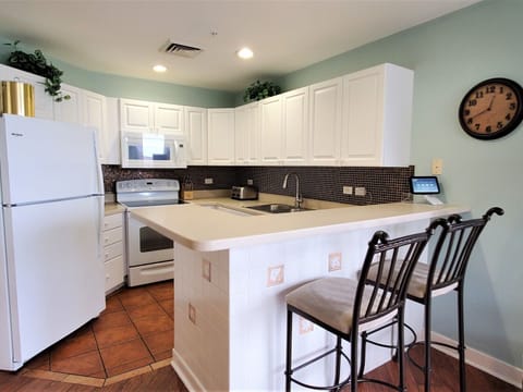 Kitchen with Small Breakfast Bar at 2404 Sea Crest