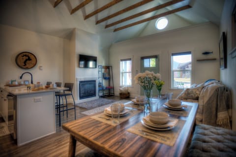 Hallway View of Main living area at Carpenter Cottage