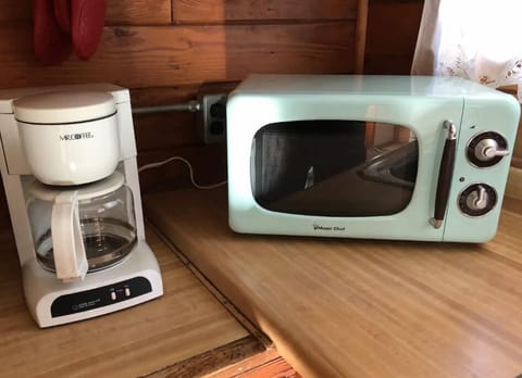 Microwave and Coffee Maker