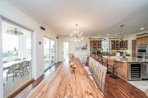 Large dining room area beside the kitchen