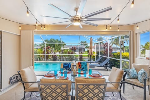 Villa Annabella's outdoor area is cozy and has a great view
